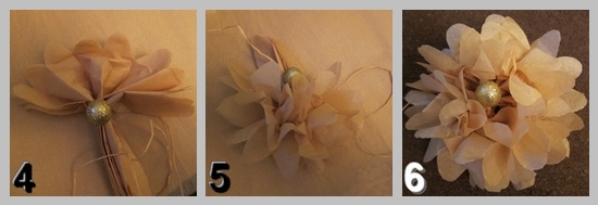 Créer rose papier soie